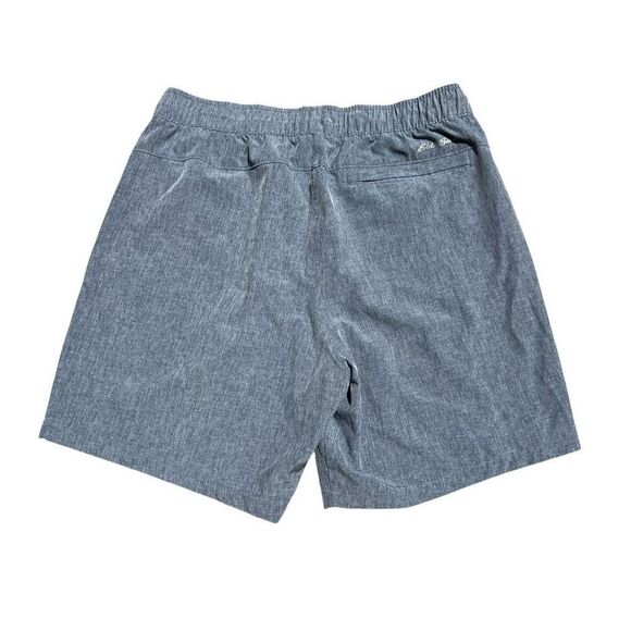 EDDIE BAURER Men’s Blue Denim Chambray Pull On Drawstring Shorts L - Picture 2 of 9